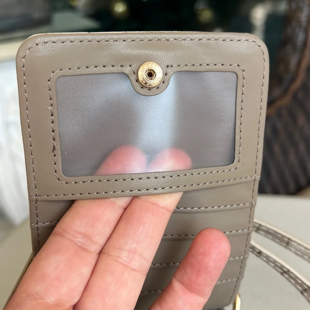 CROSSBODY PHONE CASE + WALLET new without tag TAUPE